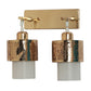 Double hanging Golden Finish Wall Light
