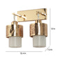 Double hanging Golden Finish Wall Light