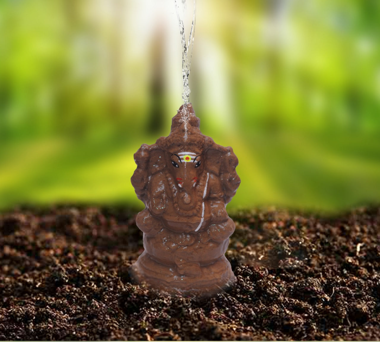 Plantable Seed Ganesha that Grows into Spinach