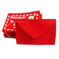 Santa Non-Woven Red Envelop Card Pack Of 5. - Coral Tree 