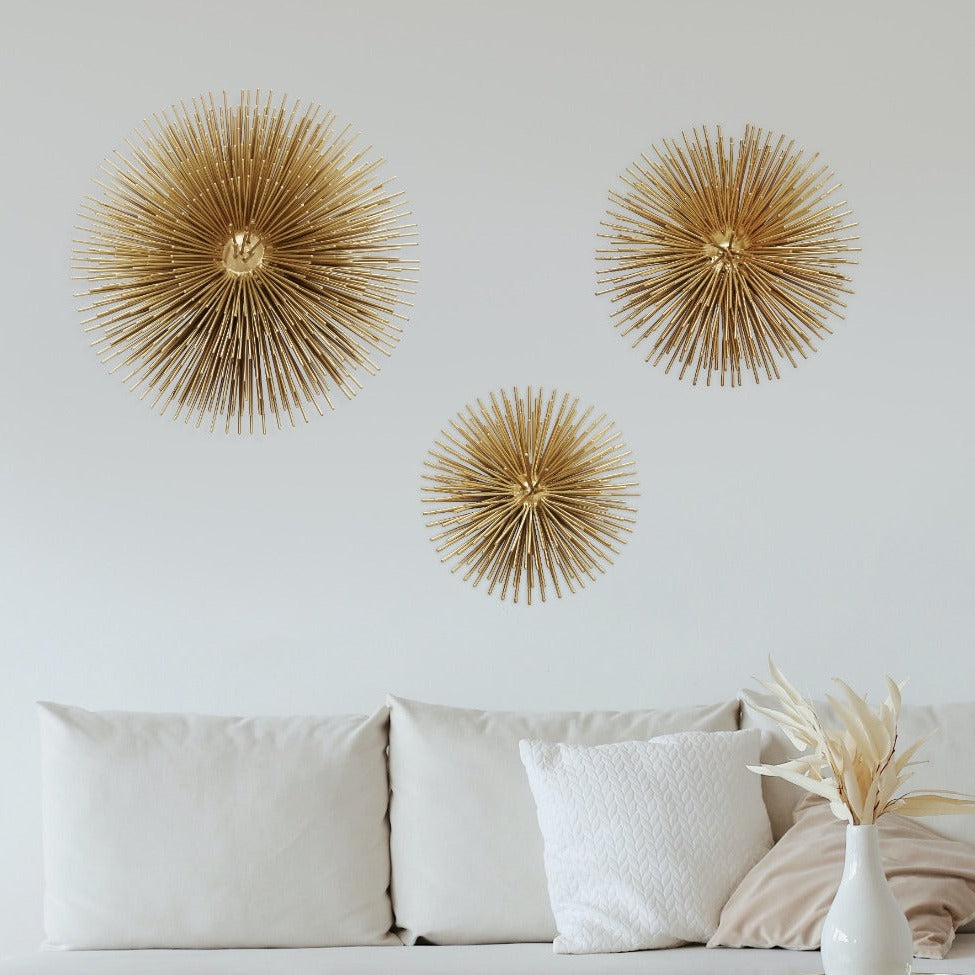 Sunburst Handmade Antique and Contemporary Wall Art - Coral Tree 
