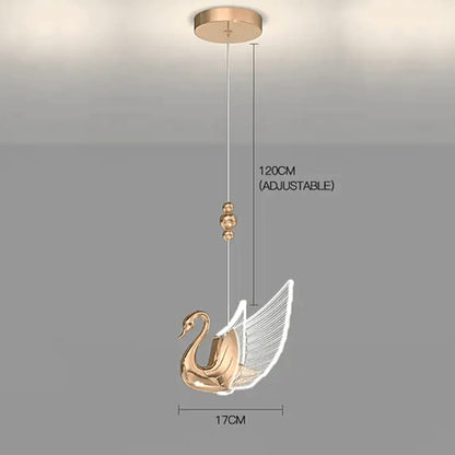 LED Swan Pendant Lamp (Warm White)