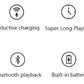 Smart Round Coffee Table with inbuilt Speaker and Wireless charger