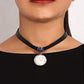 White Stone Choker Necklace Jewellery for Women - Coral Tree 