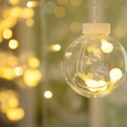 Double Frame Ball Curtain Lights with Warm White LED