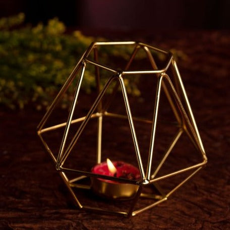 Diamond Style Tealight Candle Holder set of 2