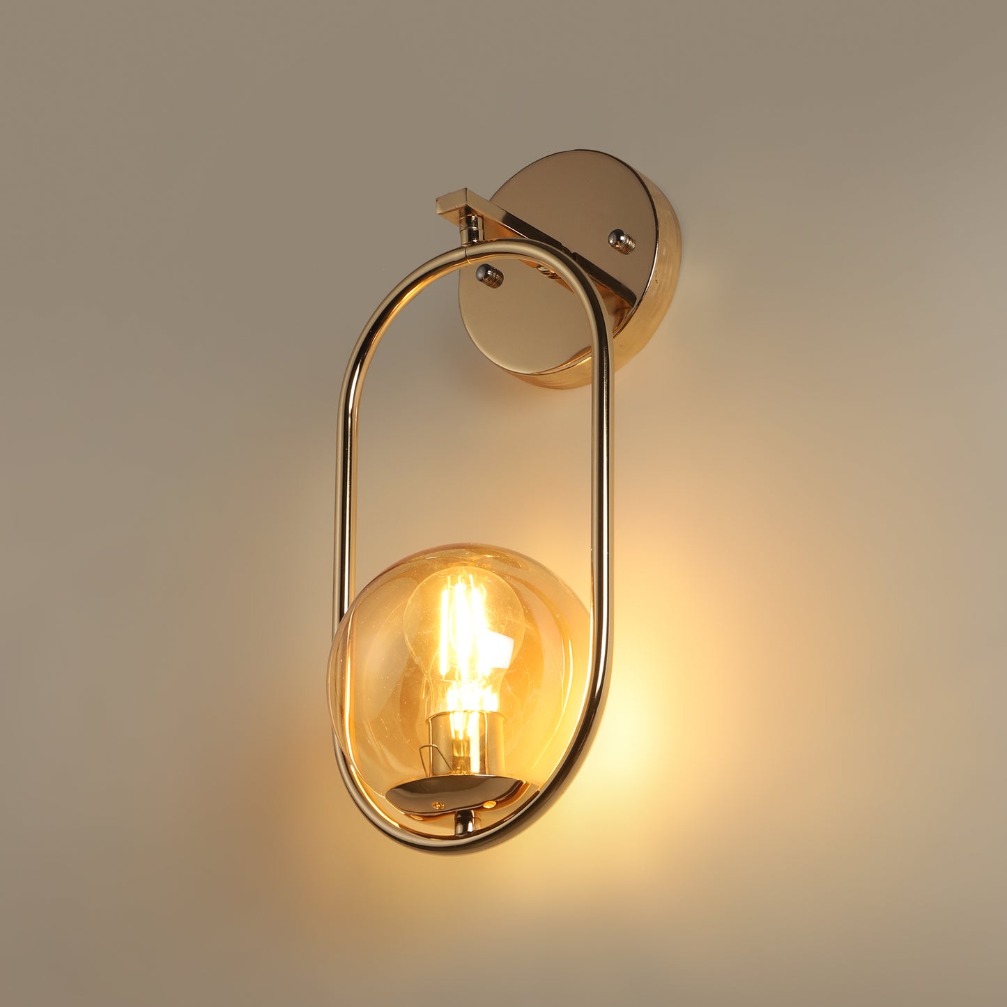 Designer Lighting Golden Finish Wall Light