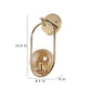Designer Lighting Golden Finish Wall Light