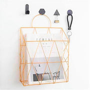 Wall Magazine Holder and Hanging File Organizer