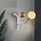 Resin Astronaut Led Wall Light